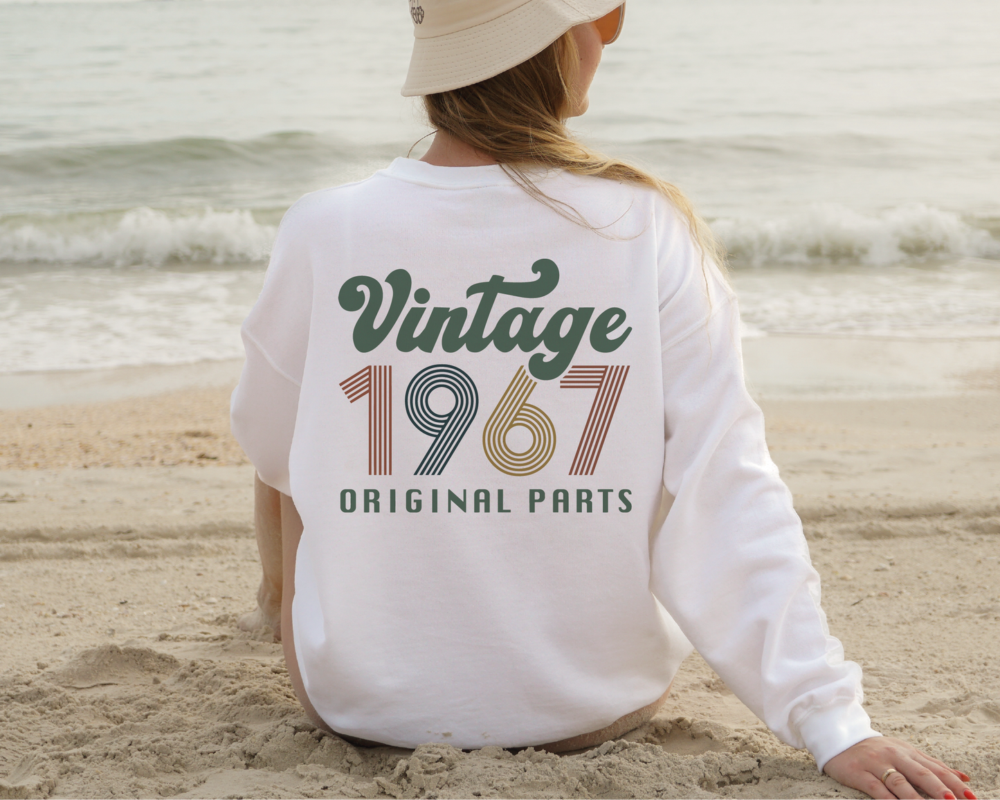Vintage 1967 Original Parts SVG PNG | Birthday Sublimation | T shirt Design Cut file