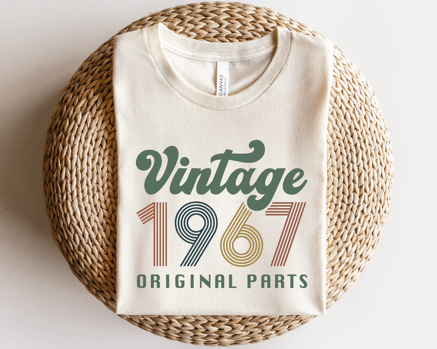 Vintage 1967 Original Parts SVG PNG | Birthday Sublimation | T shirt Design Cut file