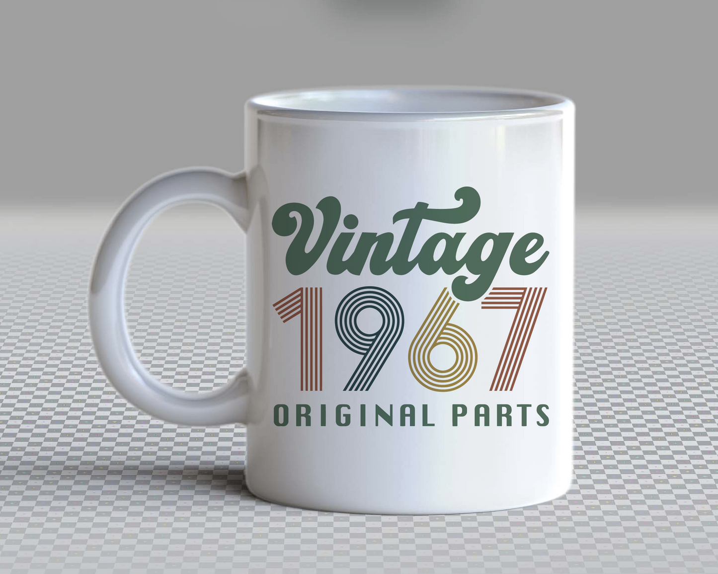 Vintage 1967 Original Parts SVG PNG | Birthday Sublimation | T shirt Design Cut file