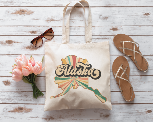 Alaska PNG | Vintage Alaska State Sublimation | Retro Distressed T shirt Design