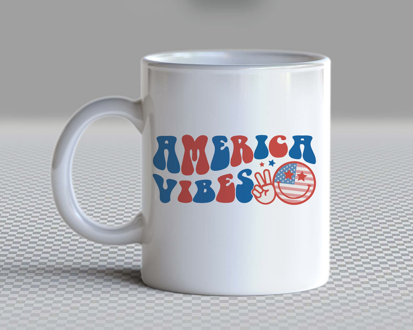 America Vibes SVG PNG | American Smile Face Sublimation | Fourth of July | Retro Vintage T shirt Design