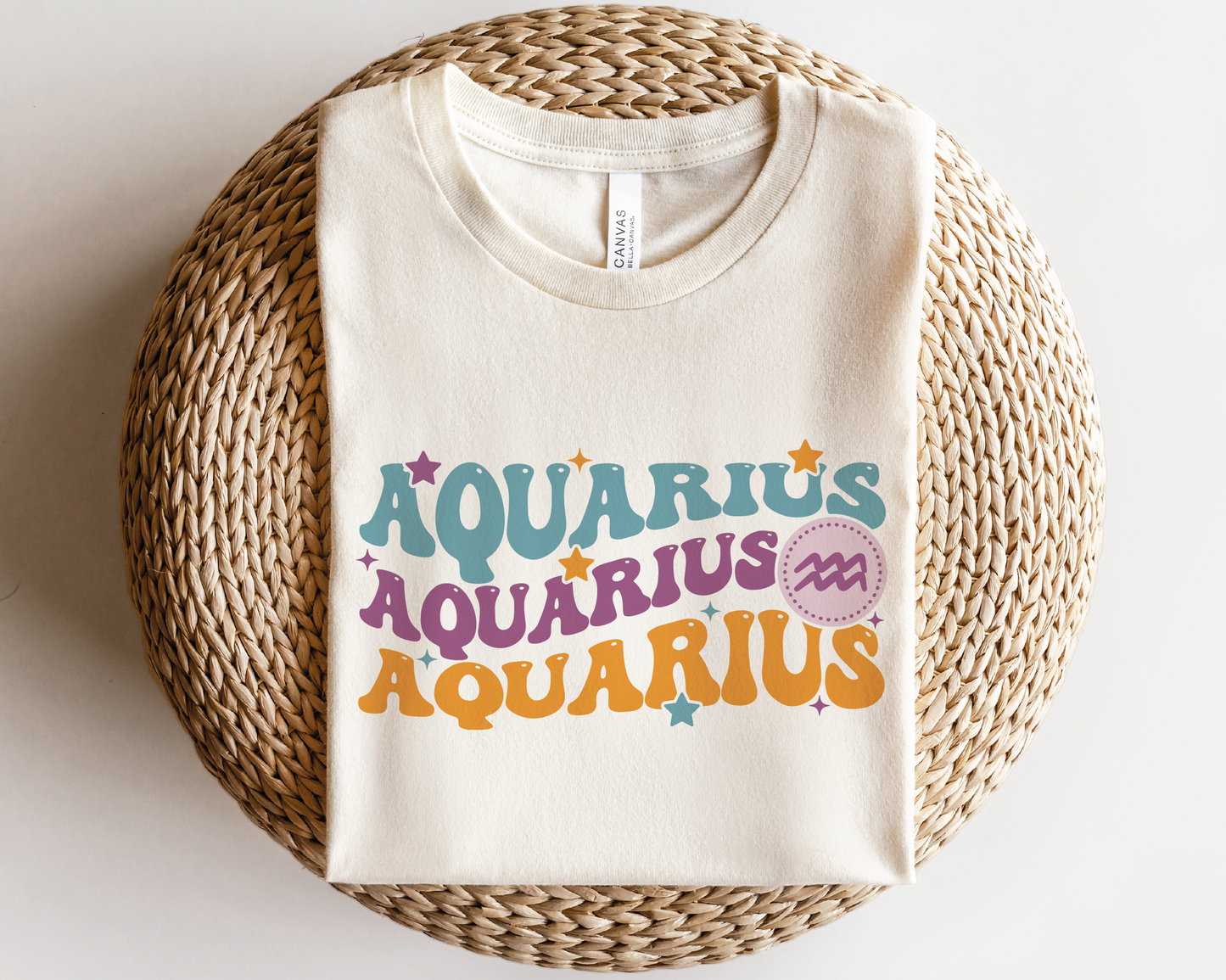 Aquarius SVG PNG | Zodiac Sublimation | Retro Vintage Aquarius | T shirt Design Cut file