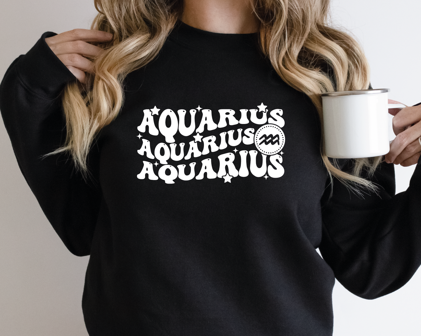Aquarius SVG PNG | Zodiac Sublimation | Retro Vintage Aquarius | T shirt Design Cut file