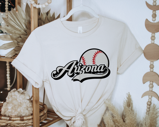 Arizona Baseball SVG PNG | Retro Sublimation | Arizona Baseball Fan T shirt Design Cut file