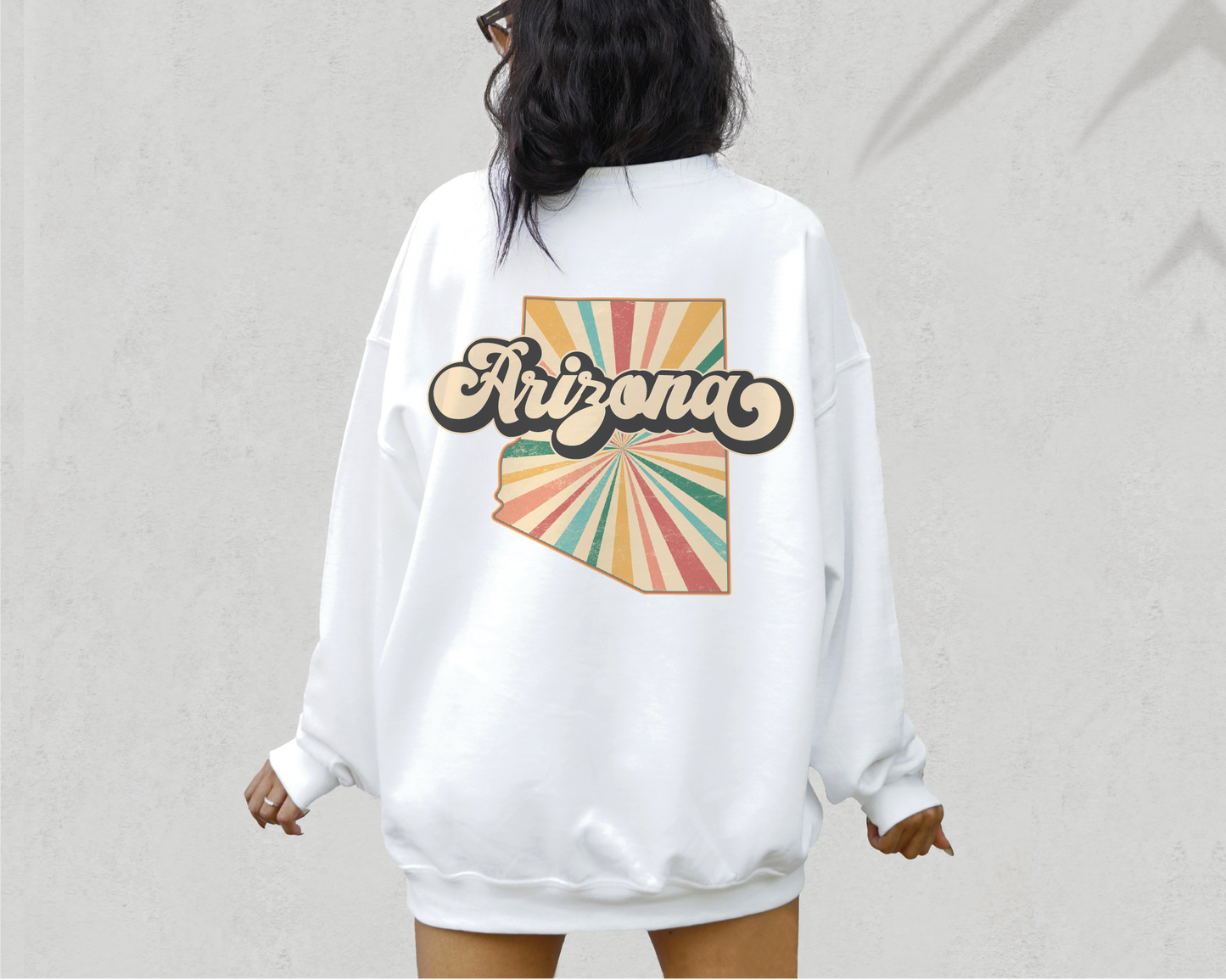 Arizona PNG | Vintage Arizona State Sublimation | Retro Distressed T shirt Design