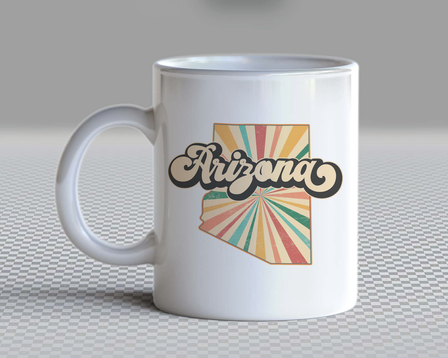 Arizona PNG | Vintage Arizona State Sublimation | Retro Distressed T shirt Design