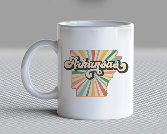 Arkansas PNG | Vintage Arkansas State Sublimation | Retro Distressed T shirt Design