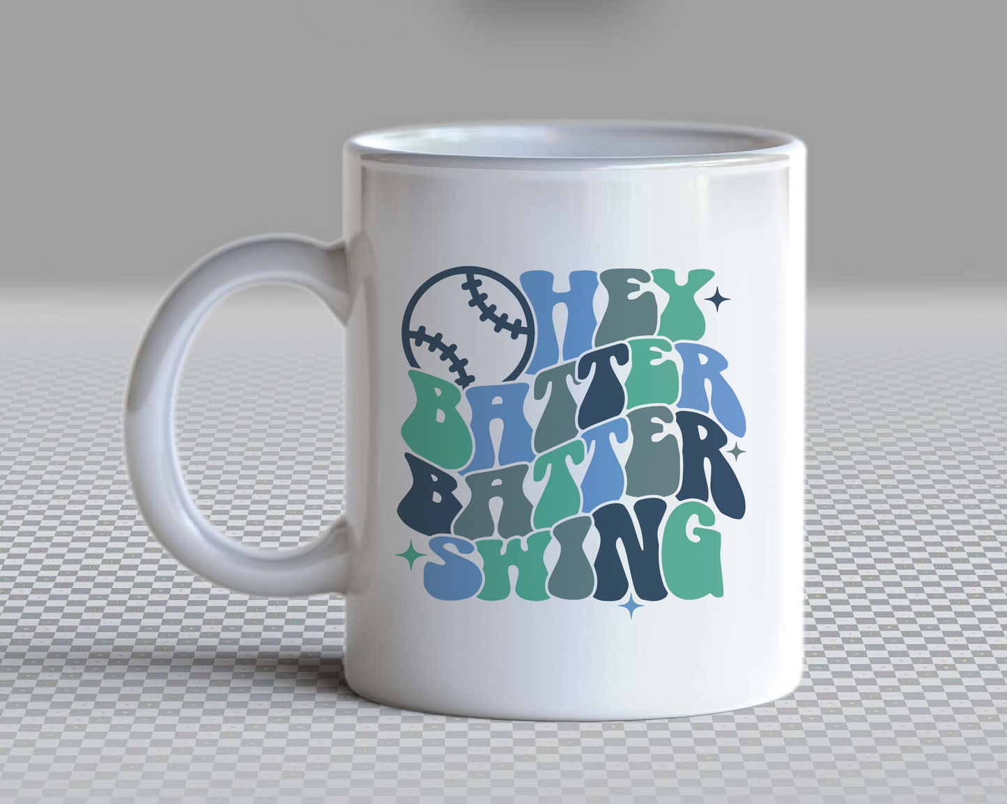 Hey Batter Batter Swing SVG PNG | Groovy Baseball Sublimation | Retro T shirt Design