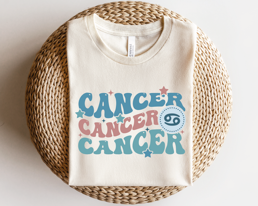 Cancer SVG PNG | Zodiac Sublimation | Retro Vintage Cancer | T shirt Design Cut file