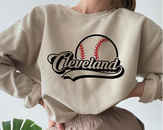 Cleveland Baseball SVG PNG | Retro Sublimation | Cleveland Baseball Fan T shirt Design Cut file