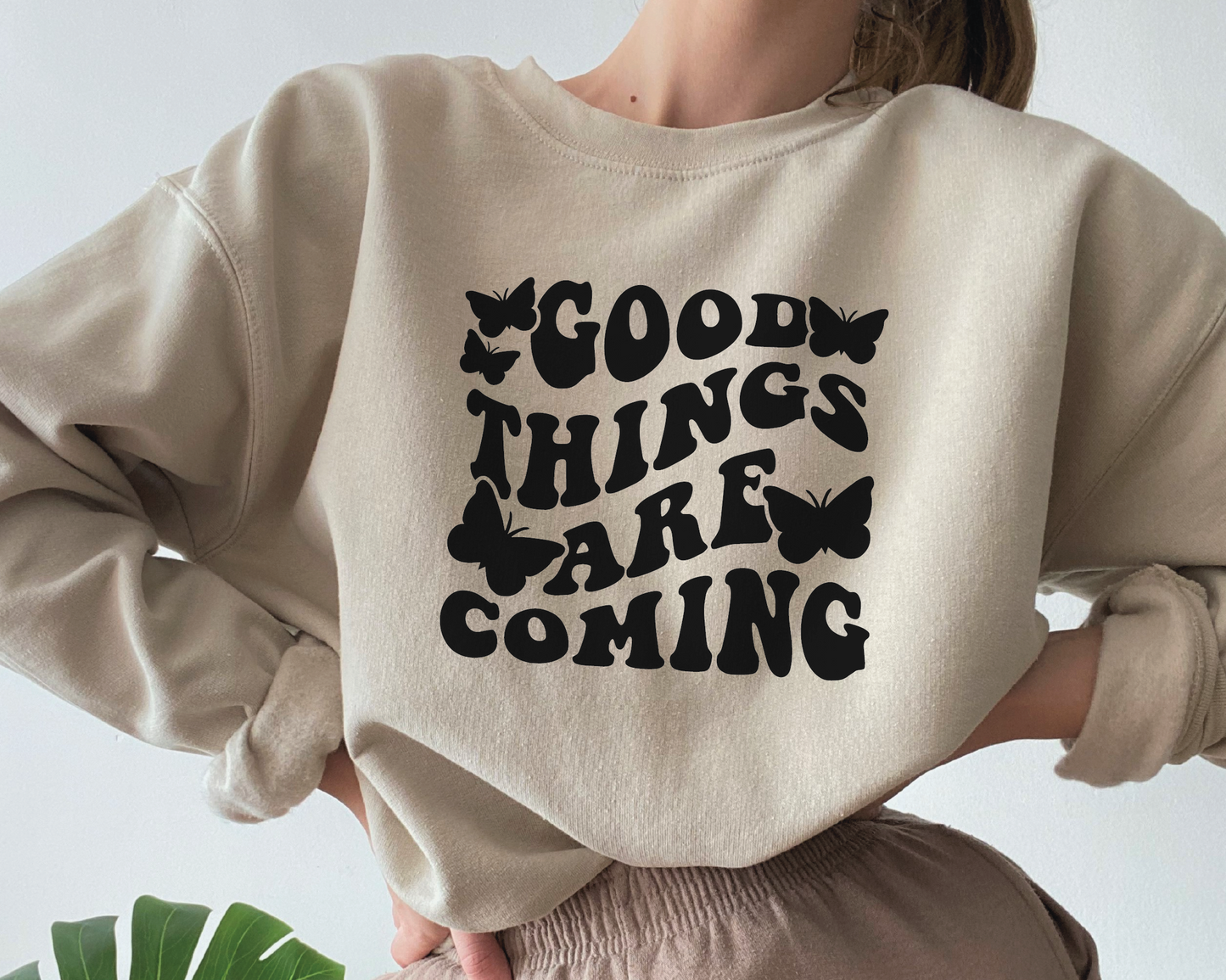 Good Things are Coming SVG PNG | Retro Butterfly Sublimation | Retro Vintage T shirt Design