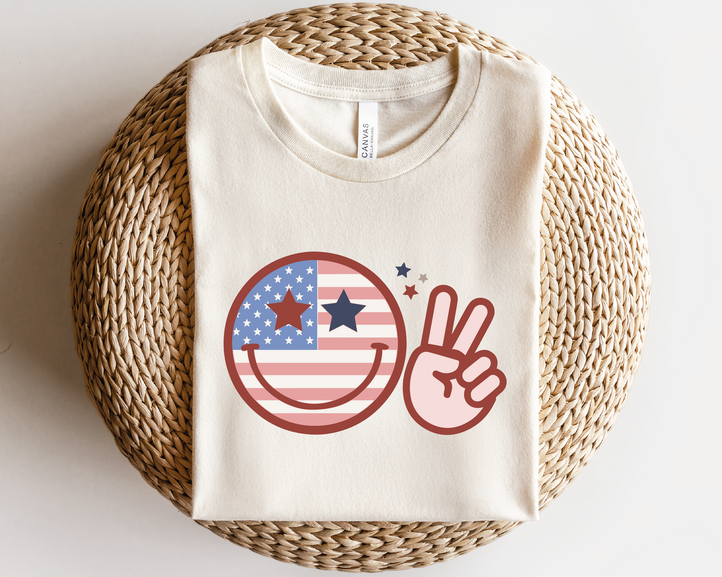 Retro Smile America SVG PNG | 4th of July Patriotic Sublimation | Fourth of July | Retro Vintage T shirt Design
