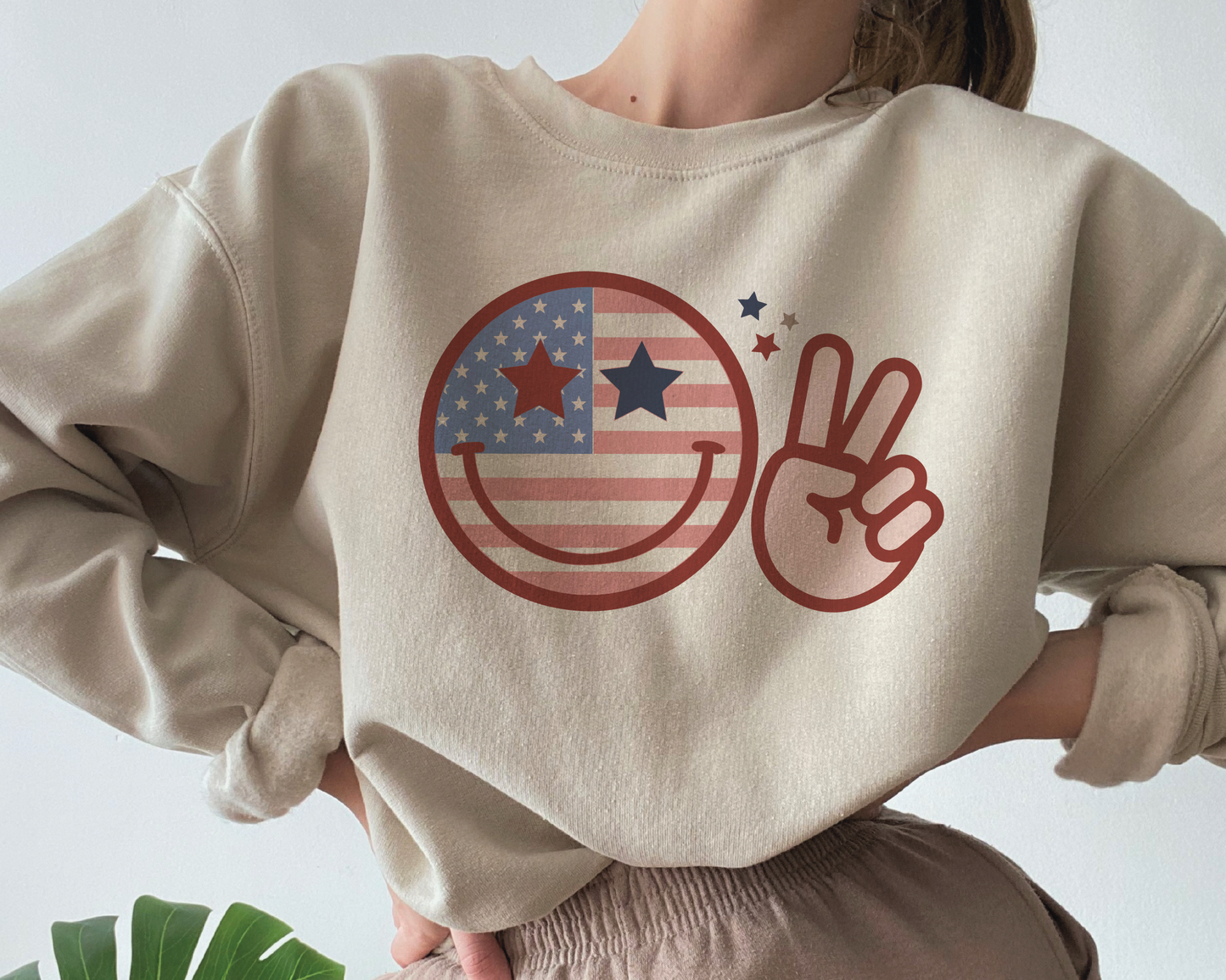 Retro Smile America SVG PNG | 4th of July Patriotic Sublimation | Fourth of July | Retro Vintage T shirt Design