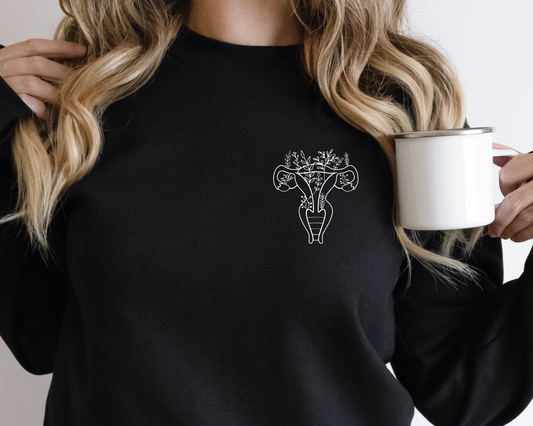 Uterus with Flowers SVG PNG | Floral Uterus | Wildflowers | Feminist T shirt Design Cut file
