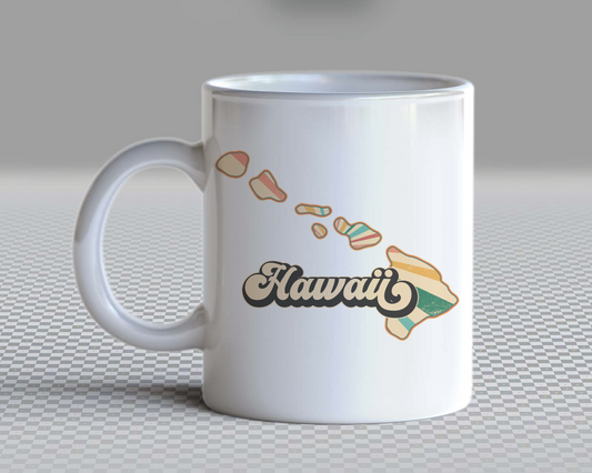 Hawaii PNG | Vintage Hawaii State Sublimation | Retro Distressed T shirt Design