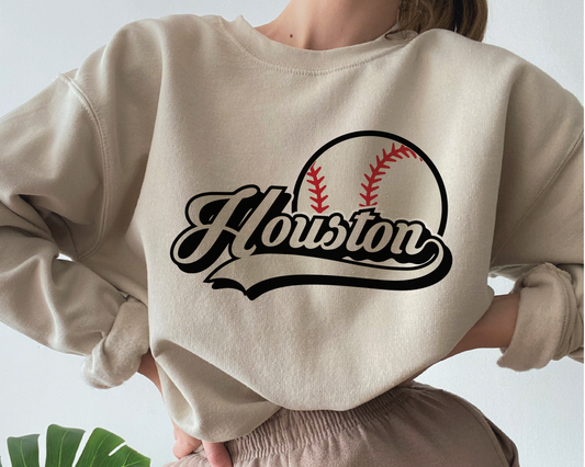 Houston Baseball SVG PNG | Retro Sublimation | Houston Baseball Fan T shirt Design Cut file