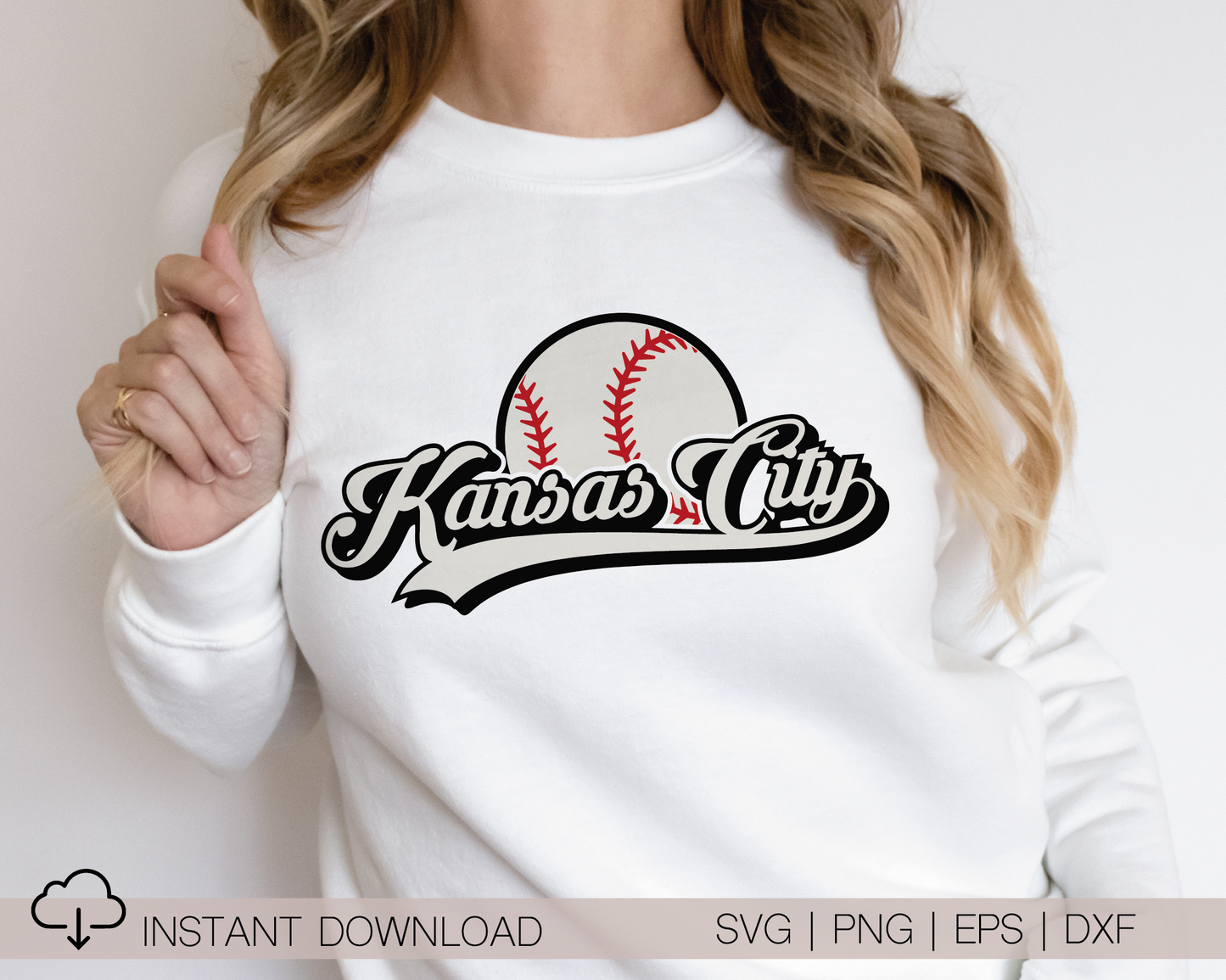 Kansas City Baseball SVG PNG | Retro Sublimation | Kansas City Baseball Fan T shirt Design Cut file