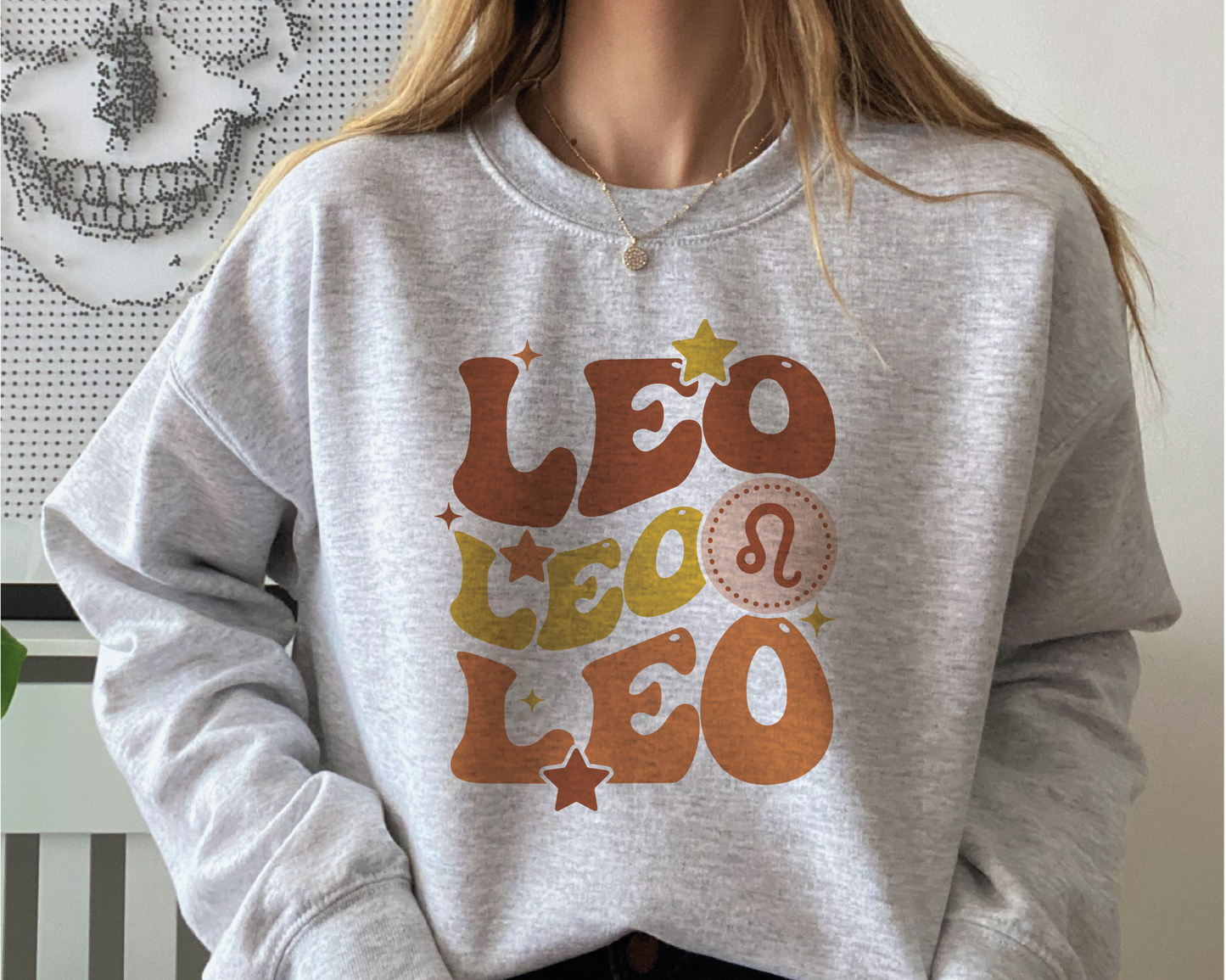 Leo SVG PNG | Zodiac Sublimation | Retro Vintage Leo | T shirt Design Cut file