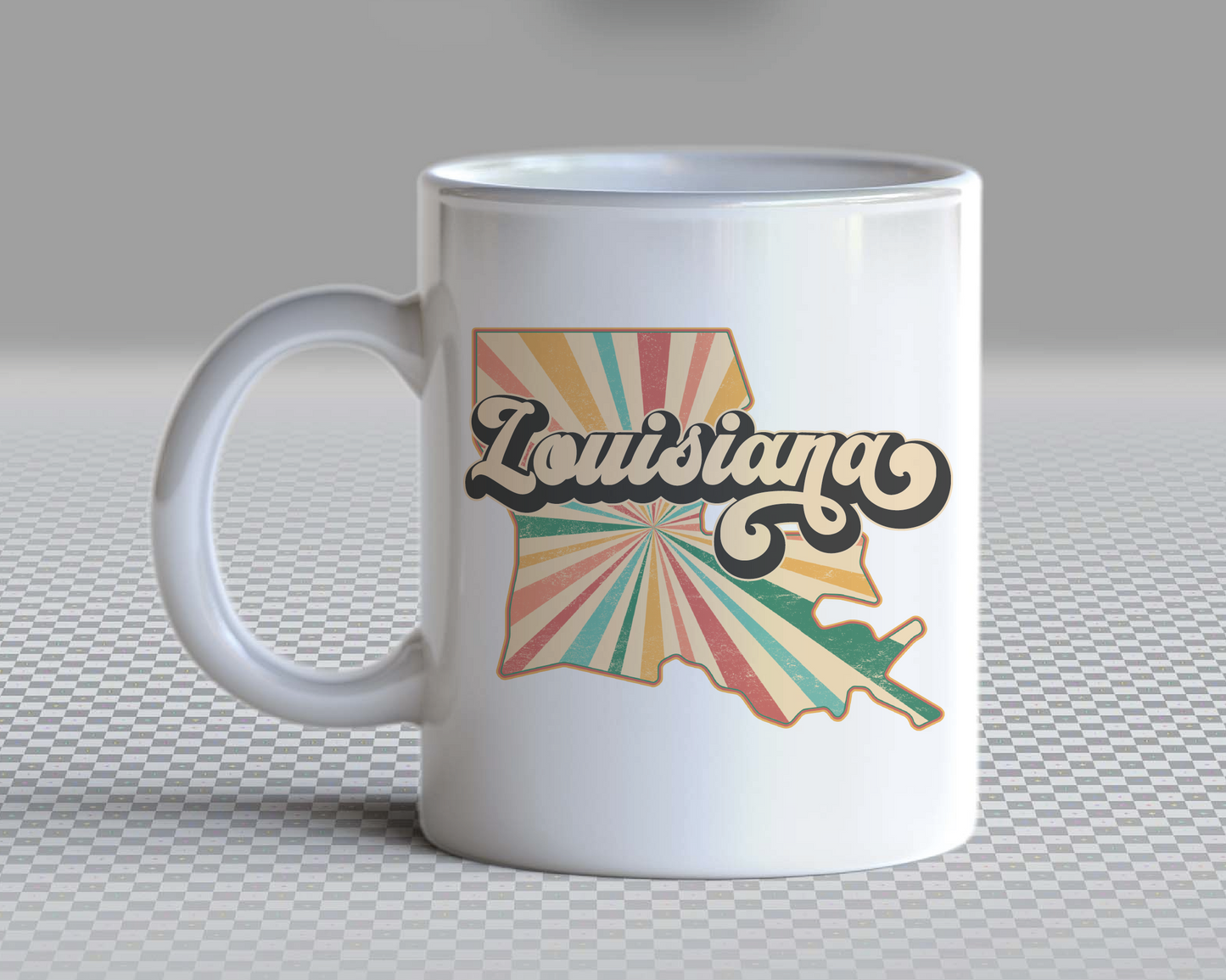 Louisiana PNG | Vintage Louisiana State Sublimation | Retro Distressed T shirt Design