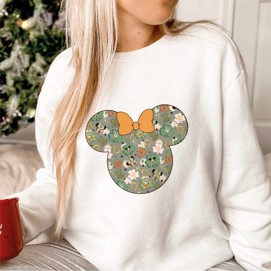 St. Patricks Mouse Ears PNG SVG | Magical Patricks Day Sublimation | Retro T shirt Design