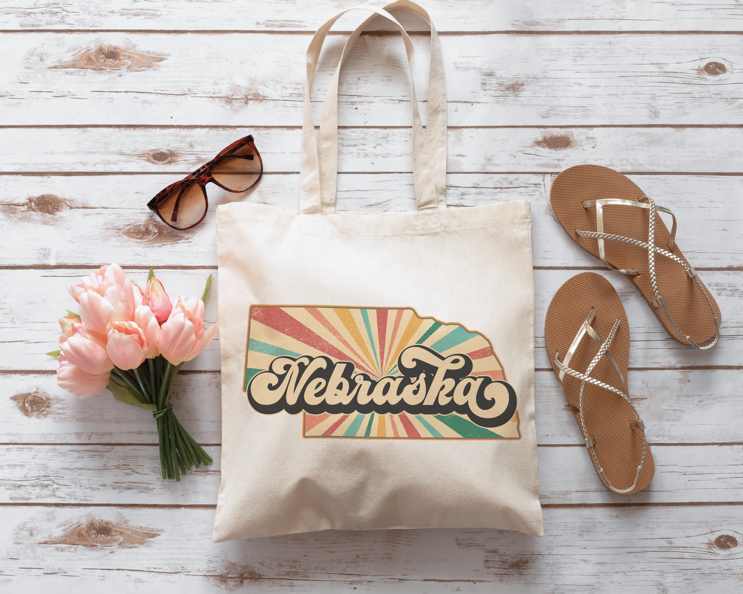 Nesbraska PNG | Vintage Nebraska State Sublimation | Retro Distressed T shirt Design
