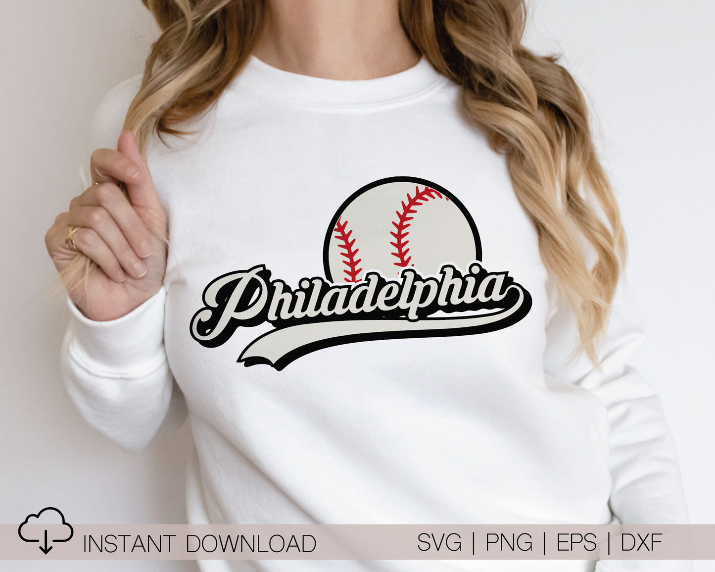 Philadelphia Baseball SVG PNG | Retro Sublimation | Philadelphia Baseball Fan T shirt Design Cut file