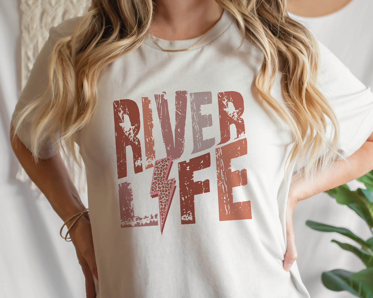 River Life SVG PNG | Distressed font Sublimation | Leopard Lightning Bolt | Summer T shirt Design