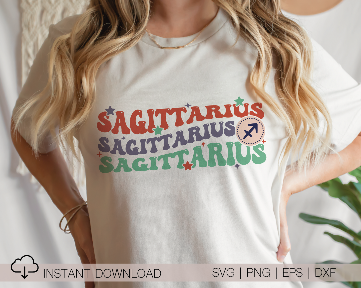 Sagittarius SVG PNG | Zodiac Sublimation | Retro Vintage Sagittarius | T shirt Design Cut file