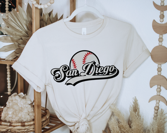 San Diego Baseball SVG PNG | Retro Sublimation | San Diego Baseball Fan T shirt Design Cut file