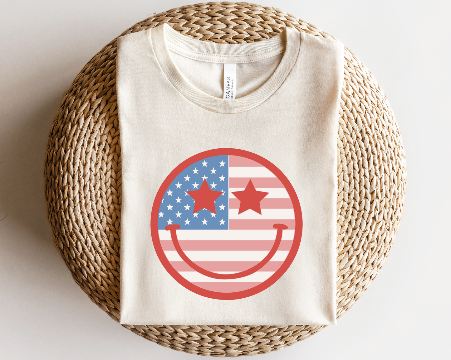 Smile America SVG PNG | 4th of July Patriotic Sublimation | Fourth of July | Retro Vintage T shirt Design