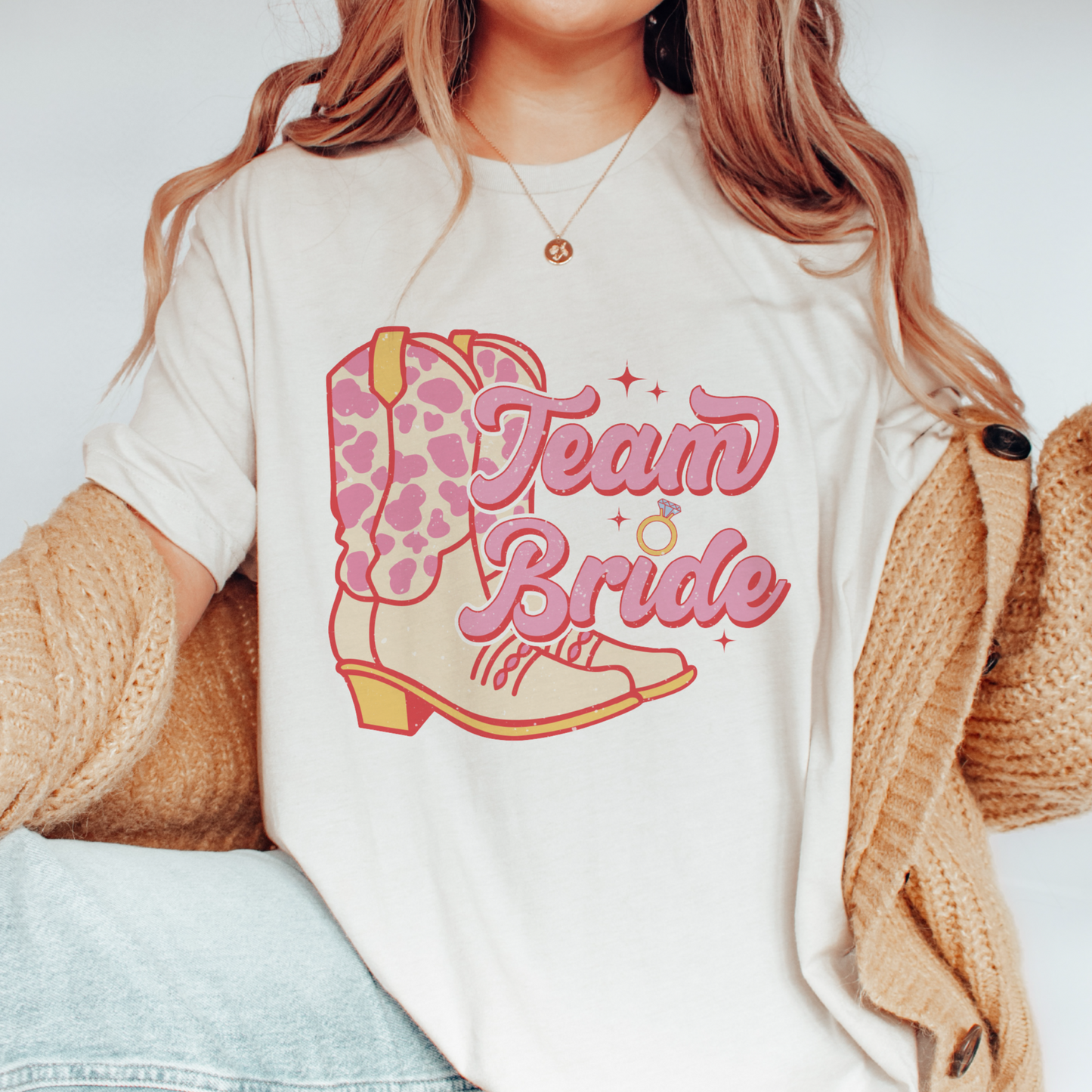 Team Bride SVG PNG | Bachelorette Party Sublimation | Retro Cowgirl | T shirt Design Cut file
