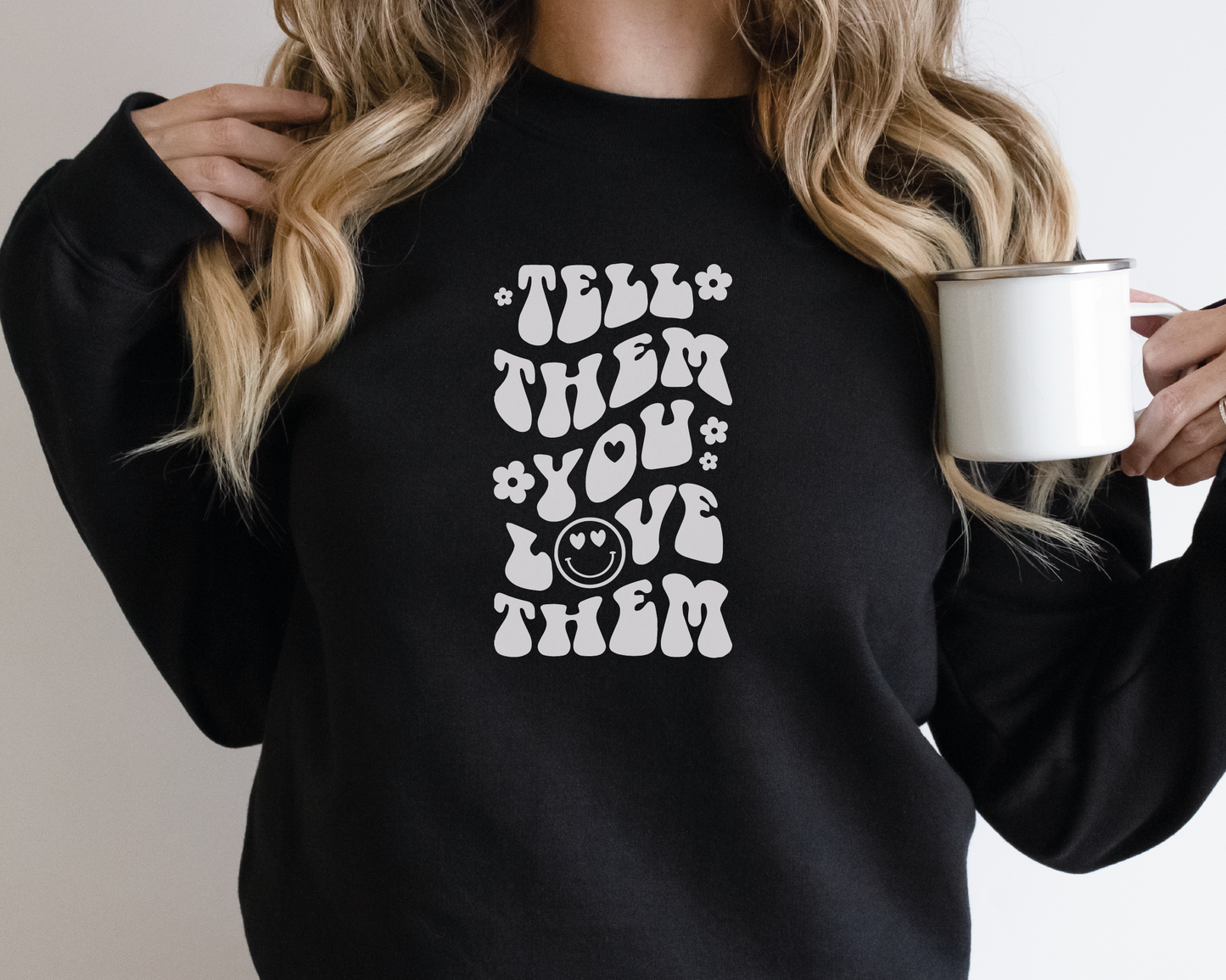 Tell Them You love Them SVG PNG | Smile Face Sublimation | Inspirational | Retro Vintage T shirt Design