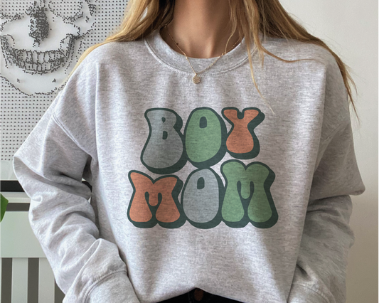 Boy Mom SVG PNG | Mother's Day Sublimation | Baby Boy MamaT shirt Design Cut file