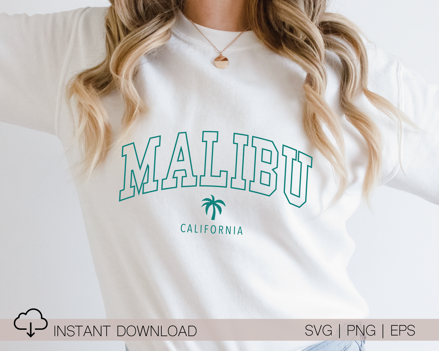 Malibu California SVG PNG | California State Cut File | Vacation T shirt Design Sublimation