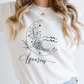 Aquarius SVG PNG | Zodiac | Aquarius Girl Woman | Floral Moon | T shirt Design Cut file