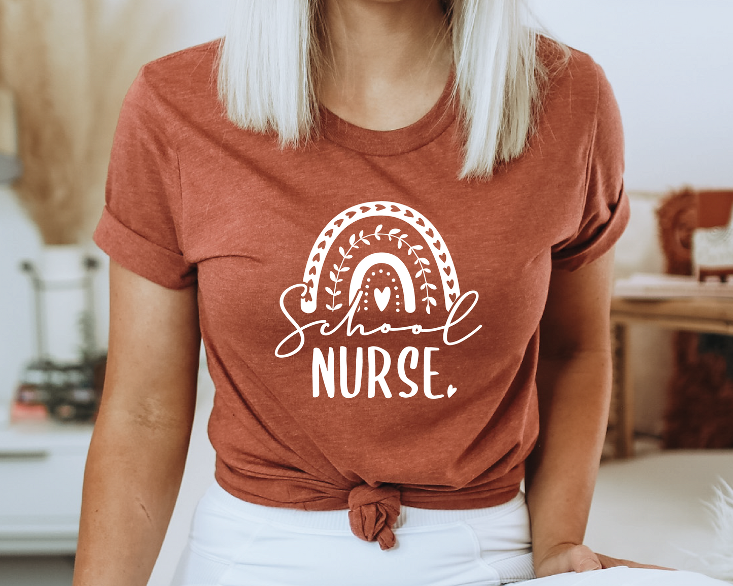 School Nurse SVG PNG | Rainbow Sublimation | Nurse Life T shirt Design Cut file