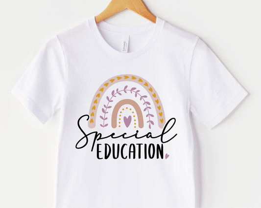 Special Education SVG PNG | Rainbow Sublimation | Teacher Sped T shirt Design Cut file