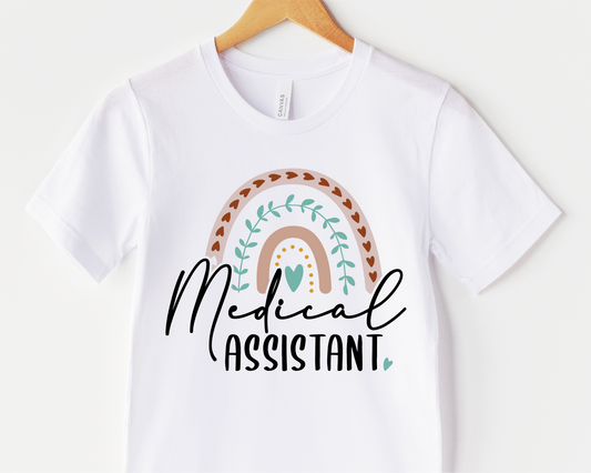 Medical Assistant SVG PNG | Rainbow Sublimation | Healthcare | Medical T shirt Design Cut file