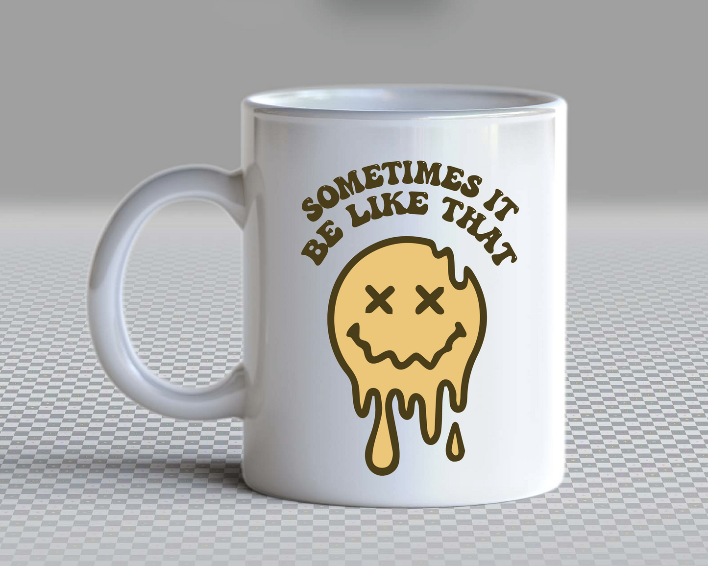 Sometimes It Be Like That SVG PNG | Melted Smile Sublimation | Drippy Smile | Retro Vintage T shirt Design