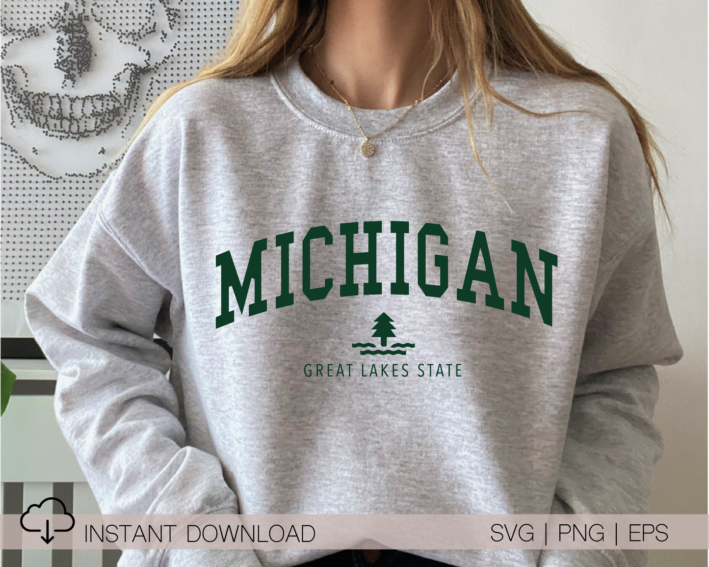 Michigan SVG PNG | Great Lakes State Cut File | Vacation T shirt Design Sublimation