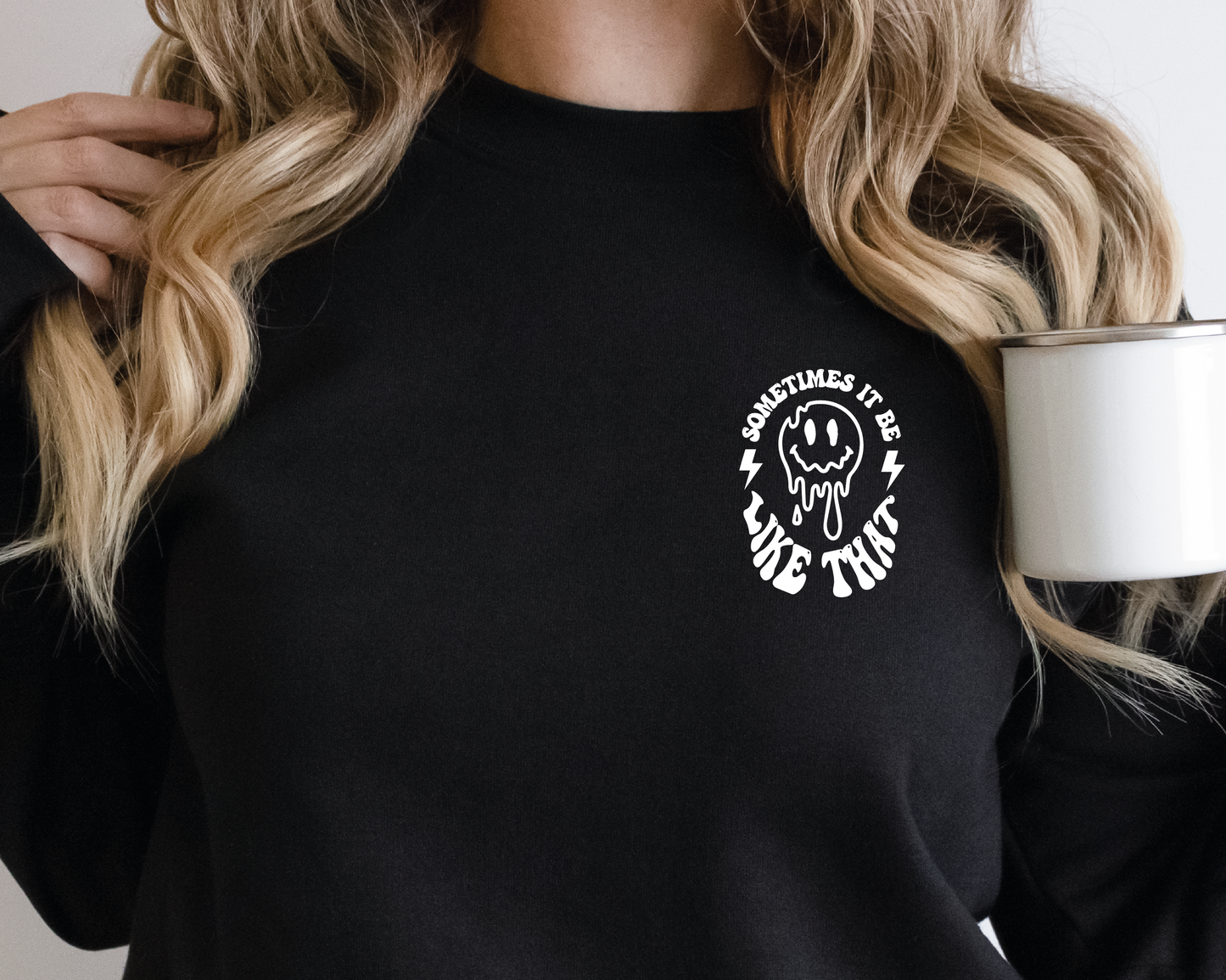 Sometimes It Be Like That SVG PNG | Melted Smile Sublimation | Drippy Smile | Retro Vintage T shirt Design