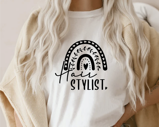 Hair Stylist SVG PNG | Rainbow Sublimation | Hair Dresser | Blowdryer T shirt Design Cut file
