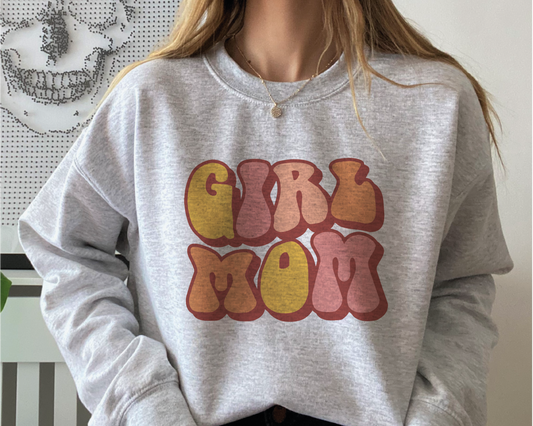 Girl Mom SVG PNG | Mother's Day Sublimation | Baby Girl Mama T shirt Design Cut file