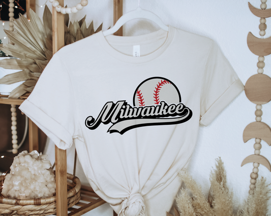 Milwaukee Baseball SVG PNG | Retro Sublimation | Milwaukee Baseball Fan T shirt Design Cut file