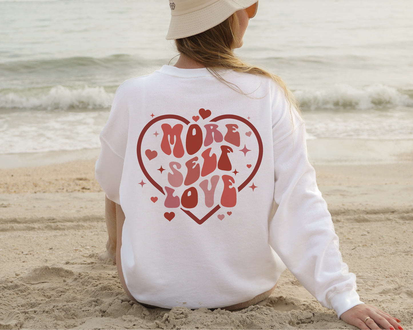 More Self Love SVG PNG | Woman Power Sublimation | Inspirational | Retro Vintage T shirt Design