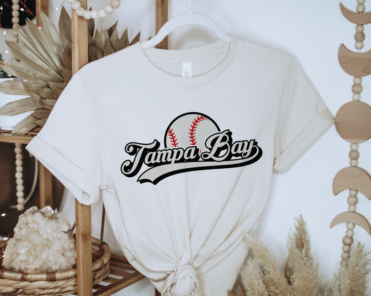 Tampa Bay Baseball SVG PNG | Retro Sublimation | Tampa Bay Baseball Fan T shirt Design Cut file