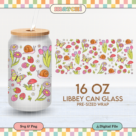 Blooming Season | Spring 16oz Cup Wrap PNG SVG