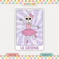 La Catrina Tarot Card PNG SVG | Loteria Espooky Sublimation | Spanish Tshirt Design