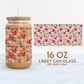Strawberry Love | Valentine's 16oz Cup Wrap PNG SVG
