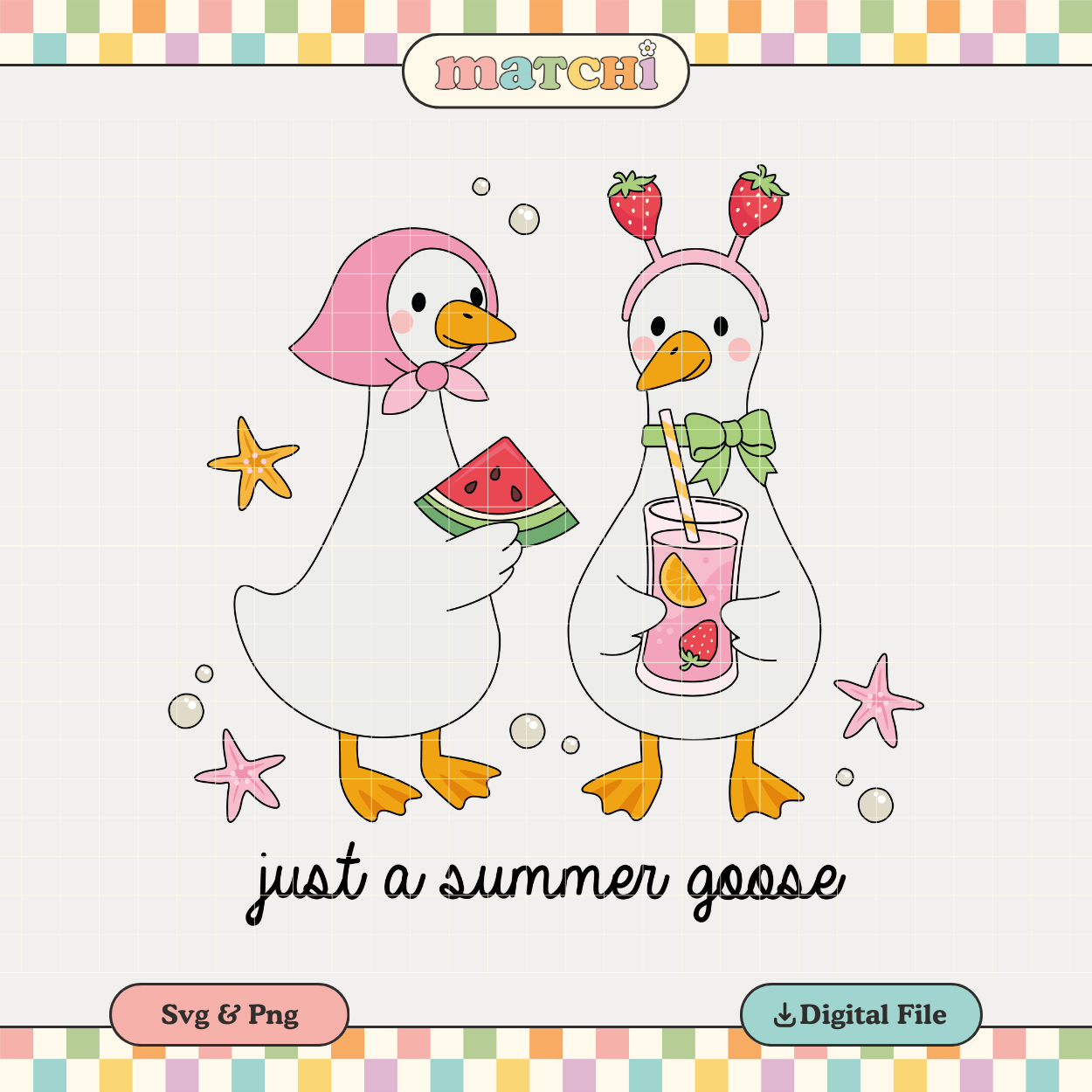 Just a Summer Goose | Summer Vibes PNG & SVG